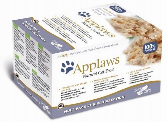 Applaws miseczki dla kota Chicken Selection 8x60g