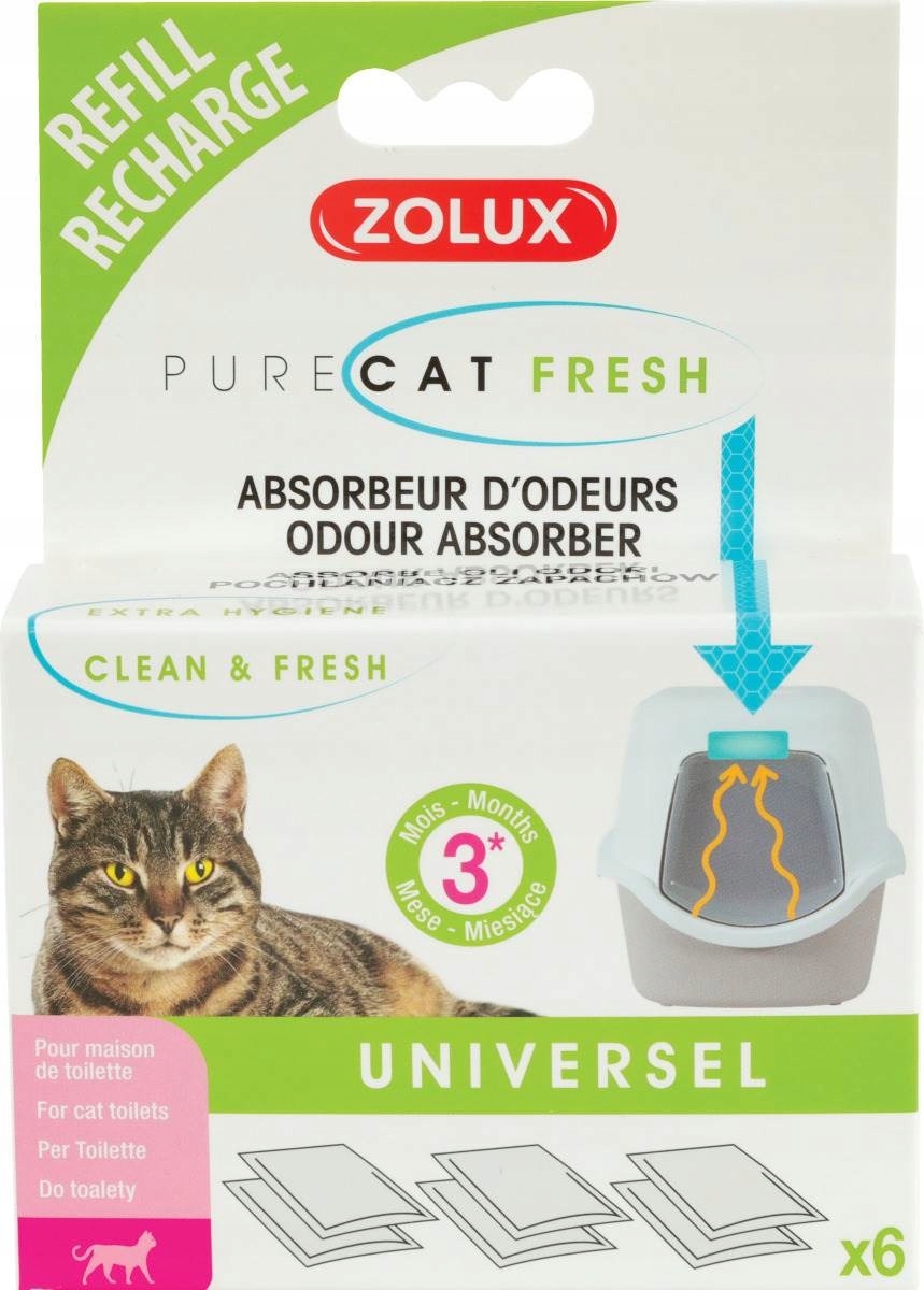 ZOLUX PURECAT FRESH wkłady do pochłaniacza zapachó