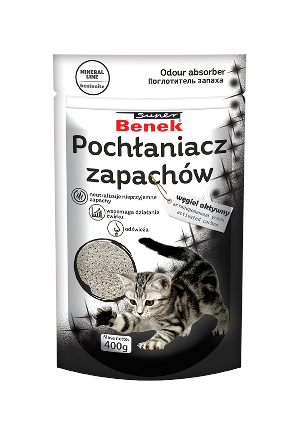 Super Benek Pochłaniacz z węglem aktywnym 400g