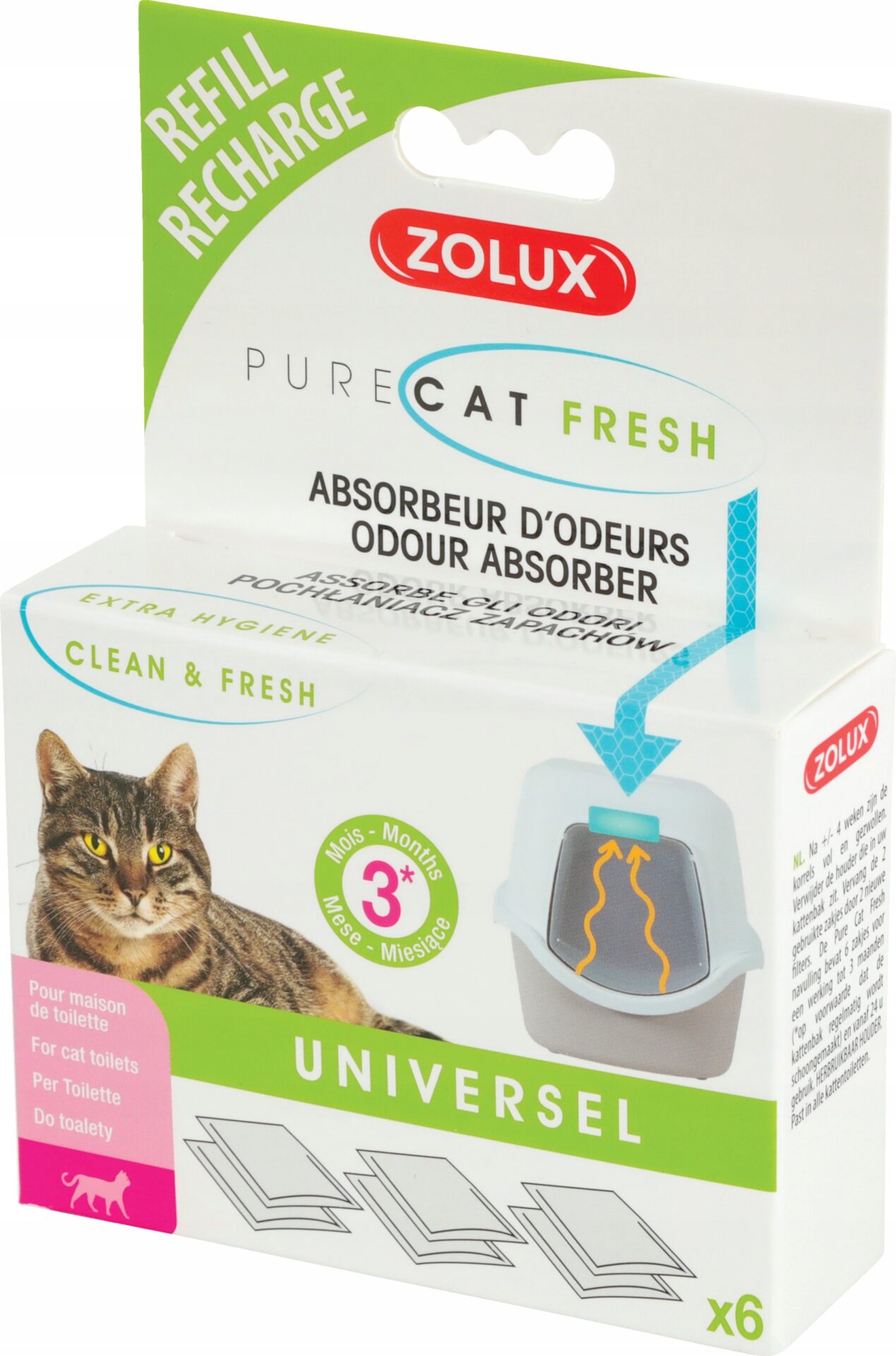 ZOLUX PURECAT FRESH wkłady do pochłaniacza zapachó