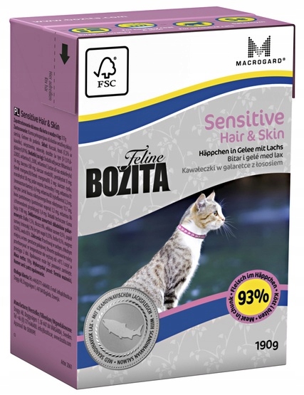Mokra karma Bozita dla kota 190g Sensitive Hair&#038;Skin