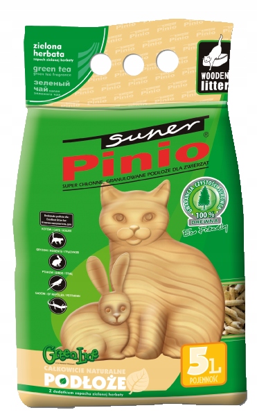Żwirek dla kota Super Pinio Zielona Herbata 10L
