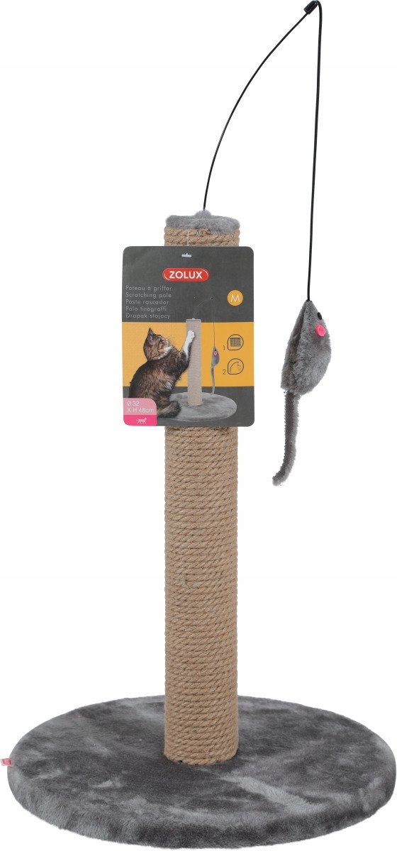 Słupek do drapania Zolux do 60 cm z zabawką