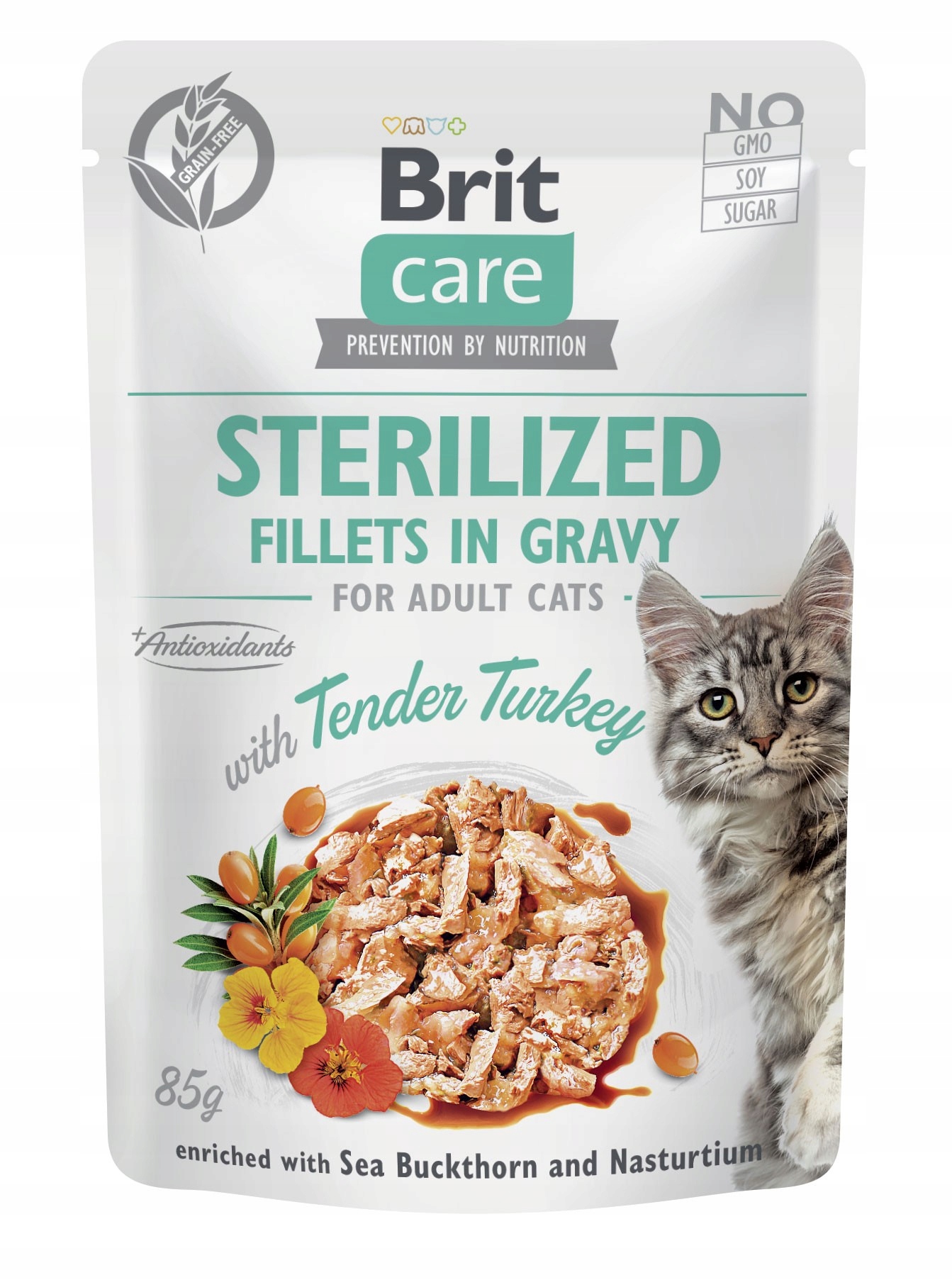 Mokra karma dla kota Brit Sterilized Tender Turkey 85g