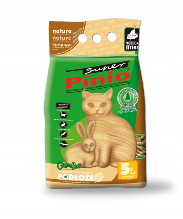 Żwirek drewniany Super Benek Pinio naturalny 5 l