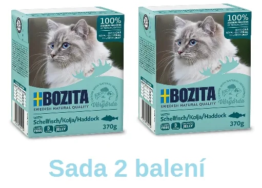 Mokra karma dla kota Bozita z Dorsza kawałki w galaretce kartonik 370g