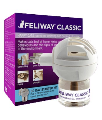 Feliway Classic &#8211; kocie feromony Zestaw Startowy (Dyfuzor+wkład)