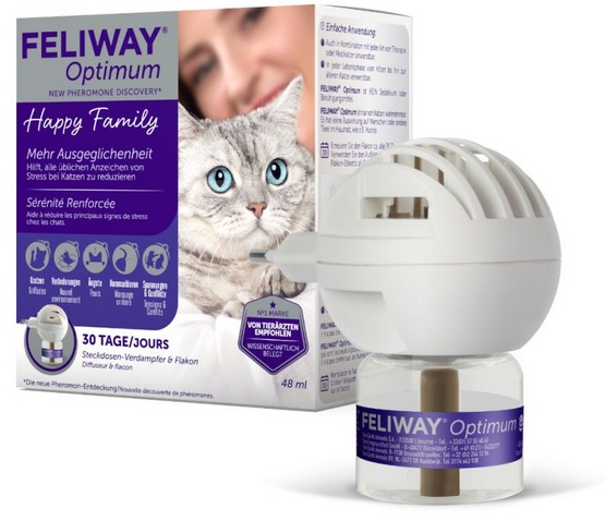 Feliway Optimum &#8211; kocie feromony Zestaw Startowy (Dyfuzor+wkład)