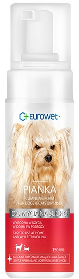 Eurowet Szampon do mycia na sucho &#8211; pianka 150ml