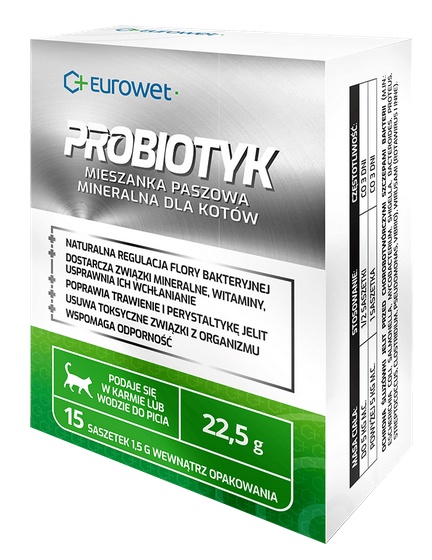 Eurowet Probiotyk dla kotów &#8211; saszetka 1,5g