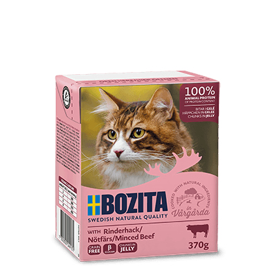 Mokra karma dla kota Bozita z Wołowiną kawałki w galaretce kartonik 370g
