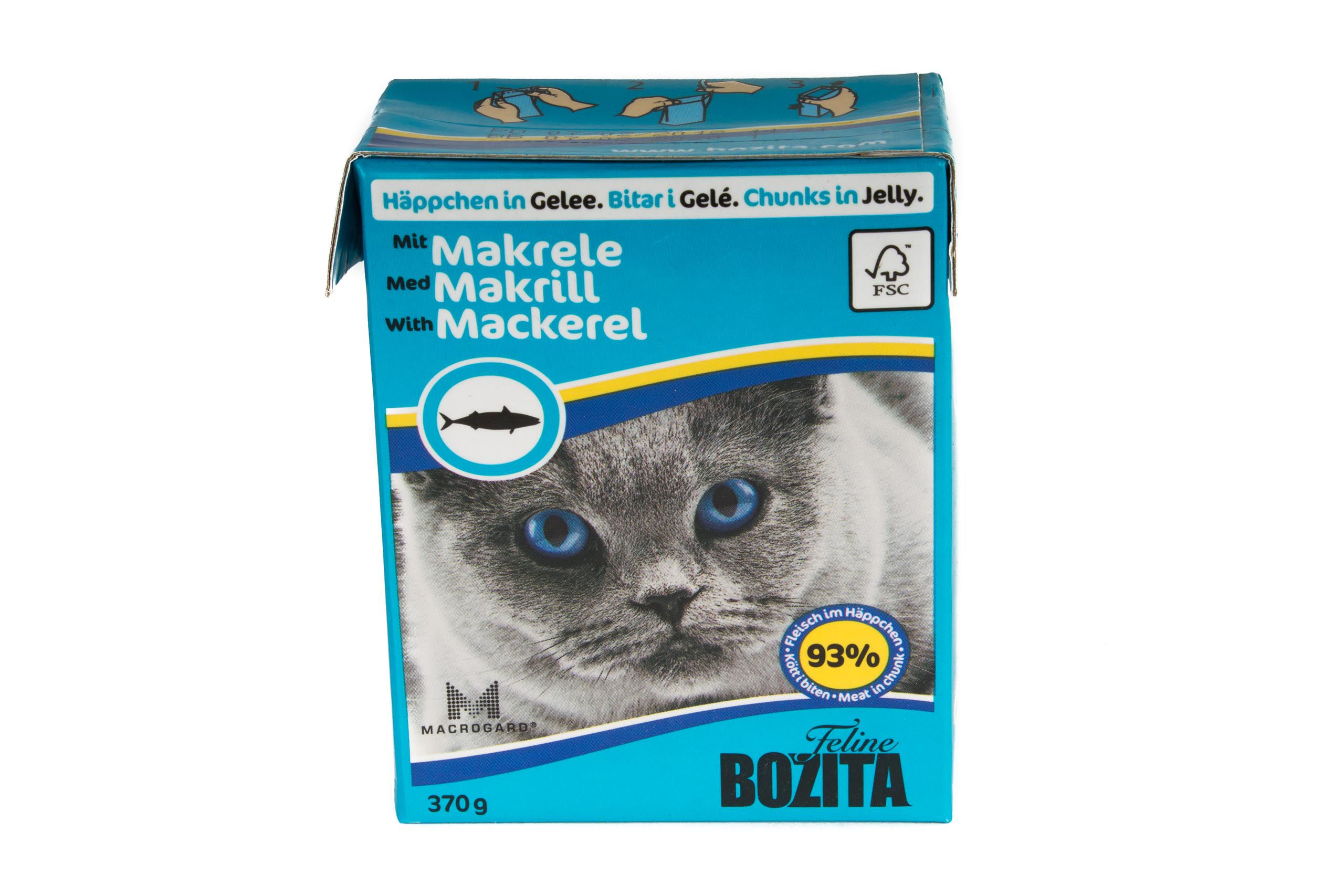 Mokra karma dla kota Bozita Kawałki W Galaretce Z Makrelą 370g