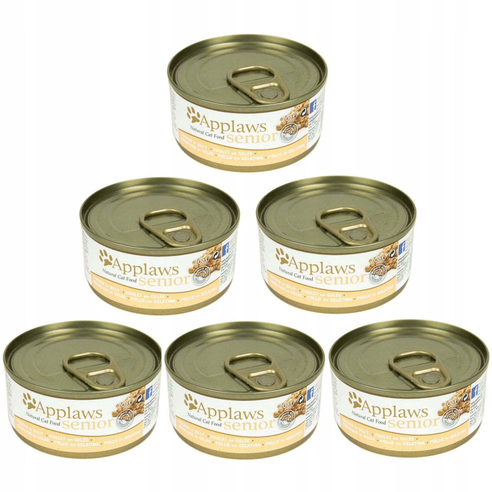 Mokra karma dla kota Applaws kurczak w galaretce Senior 70g