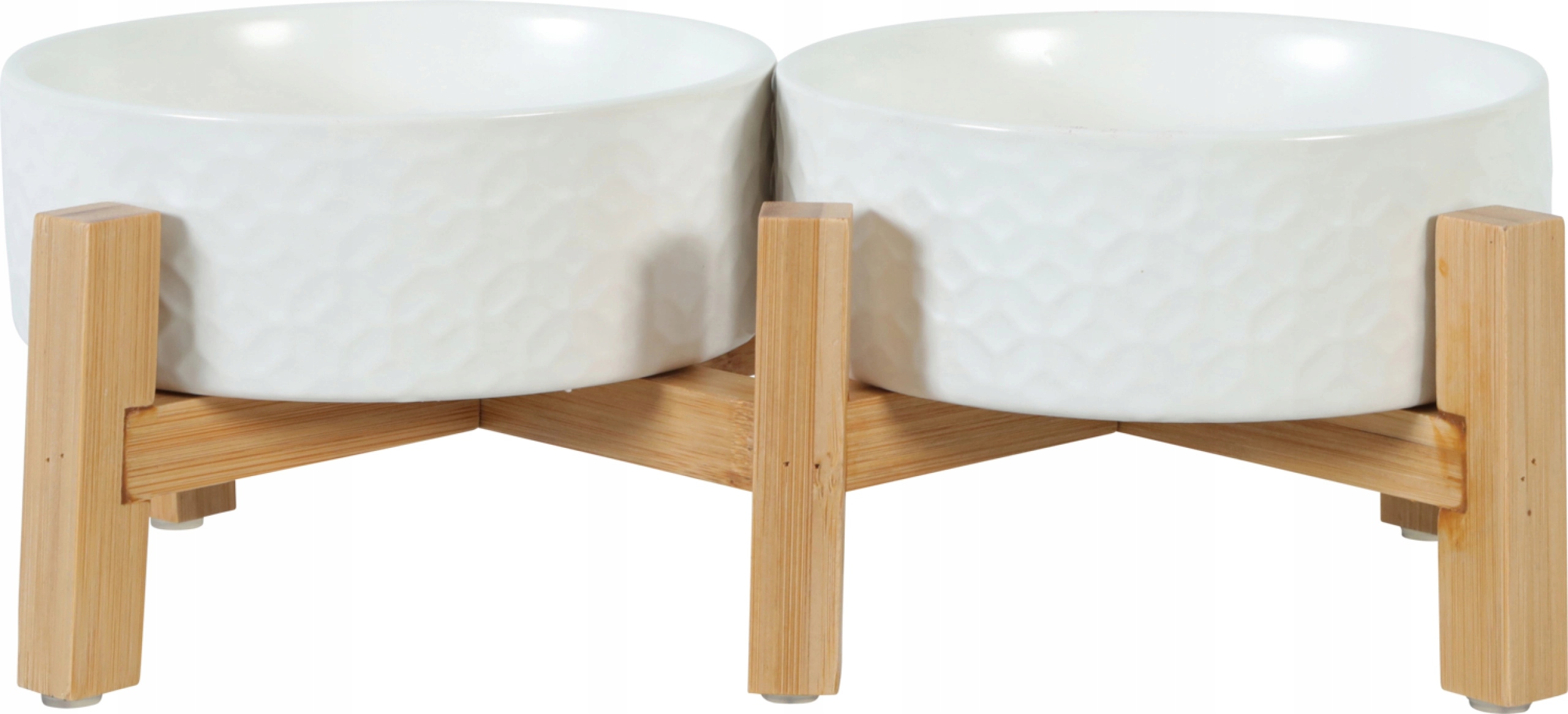 Zestaw dwóch misek ceramicznych Zolux biały, odcienie brązowego 0,3 l