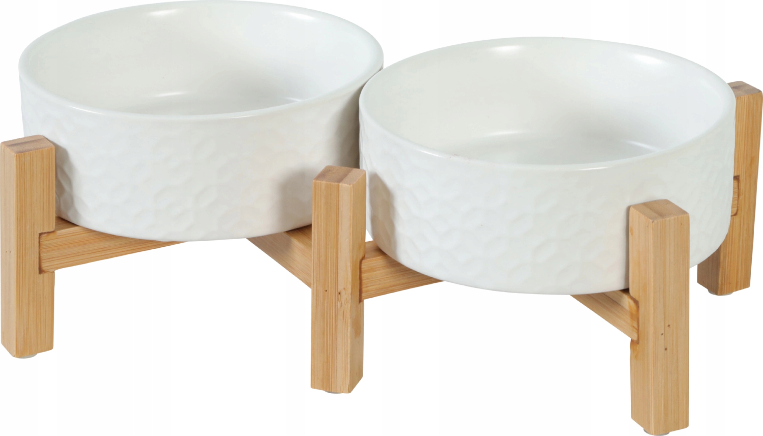 Zestaw dwóch misek ceramicznych Zolux biały, odcienie brązowego 0,3 l