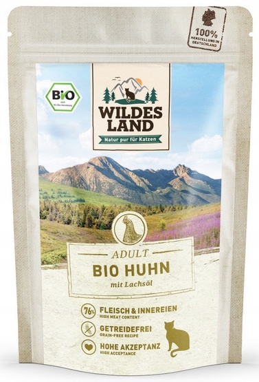 Mokra karma dla kota Wildes Land kurczak 85g