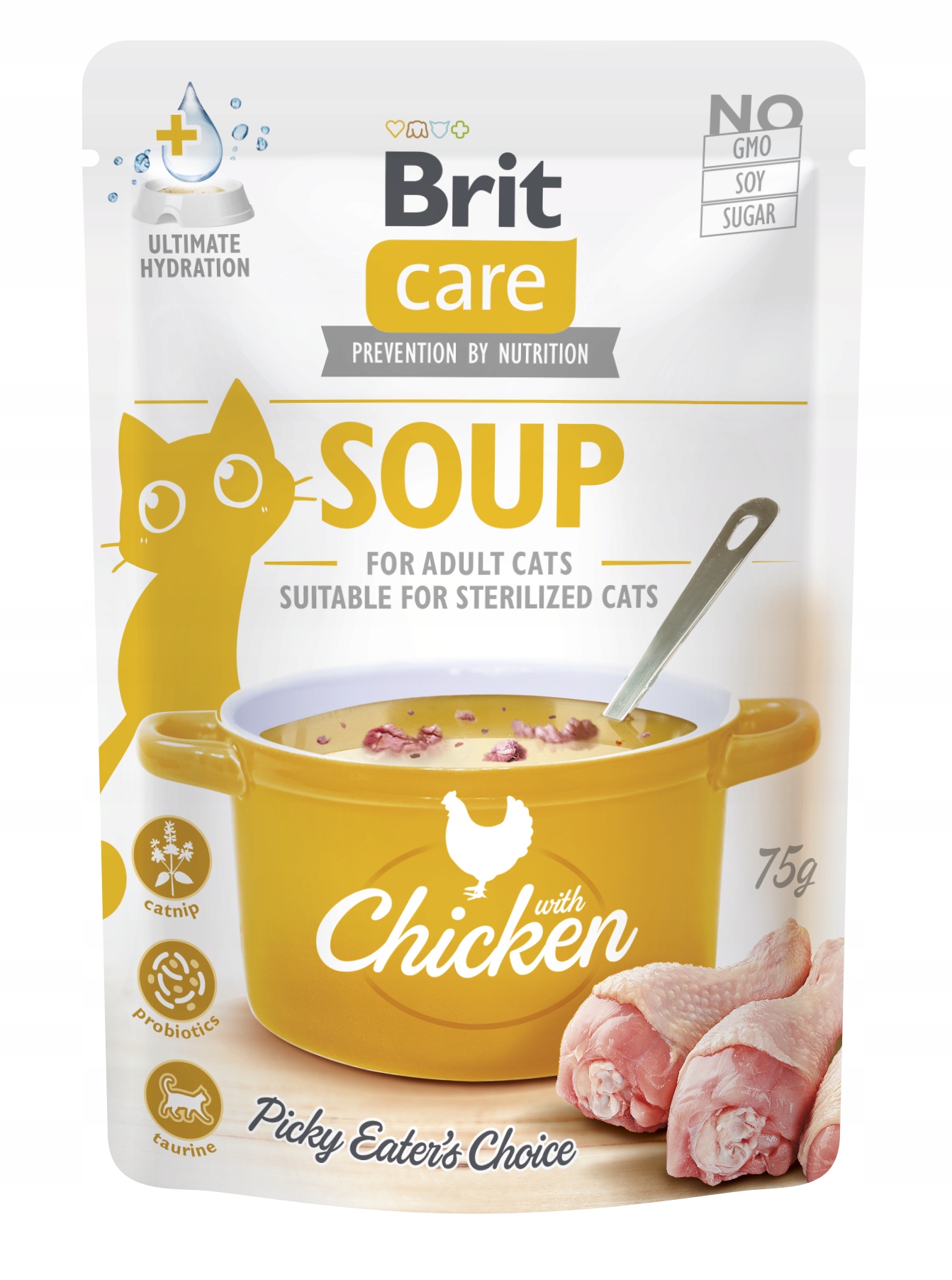 Mokra karma dla kota Brit Soup kurczak 75g