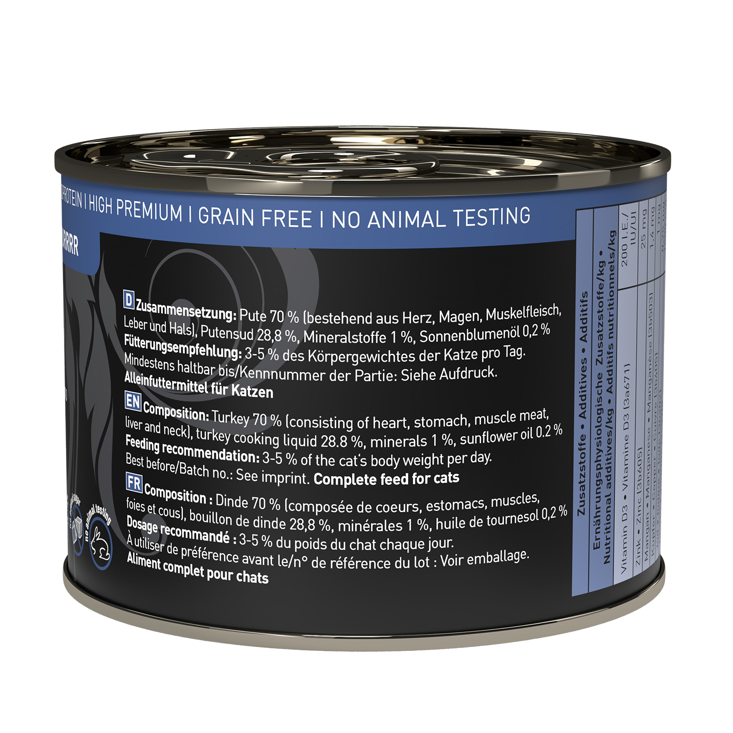 Mokra karma dla kota Catz Finefood Purrr Indyk N. 117 200g