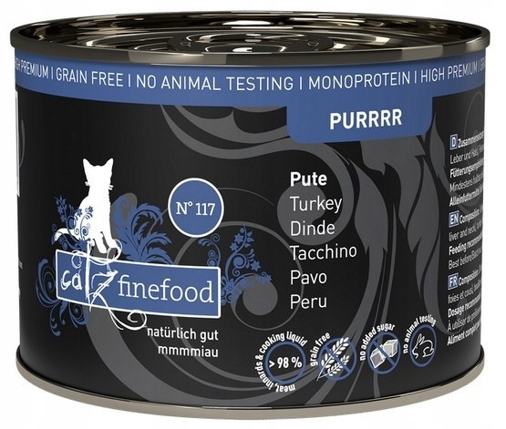 Mokra karma dla kota Catz Finefood Purrr Indyk N. 117 200g