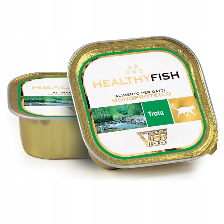 Mokra karma dla kota Healthy Meat Kot Monoprotein Pstrąg 90g