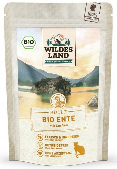 Mokra karma dla kota Wildes Land kaczka 85g
