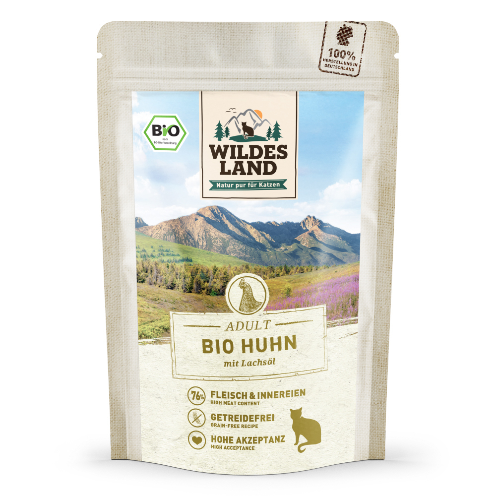 Mokra karma dla kota Wildes Land kurczak 85g