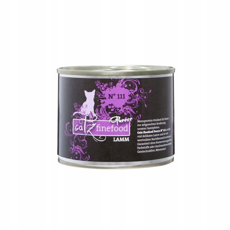 Mokra karma dla kota Catz Finefood Purrr Jagnięcina N. 111 200g