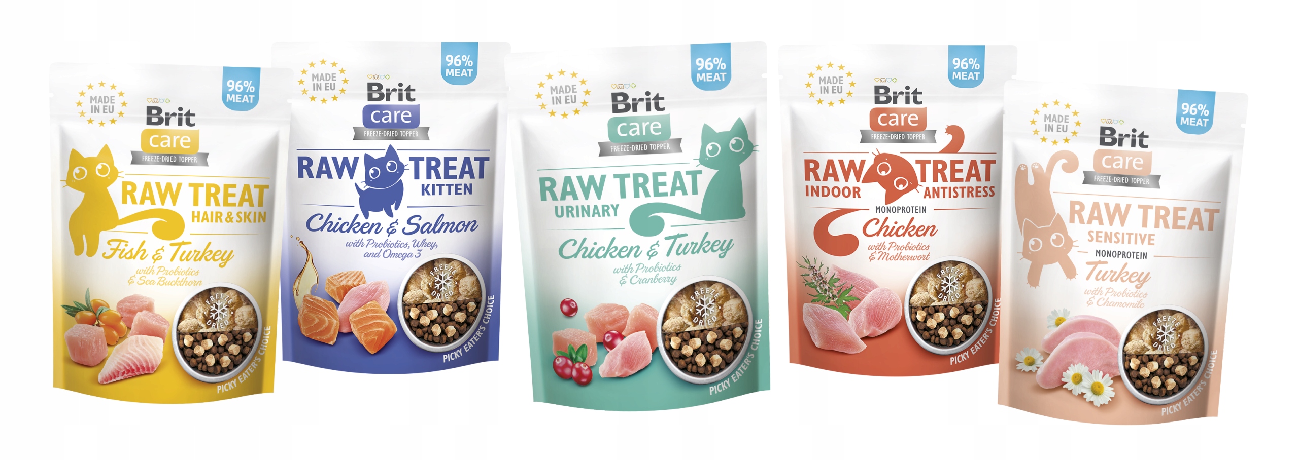 Smakołyk Indoor&#038;Antistress Brit Raw Treat dla kota 40 g