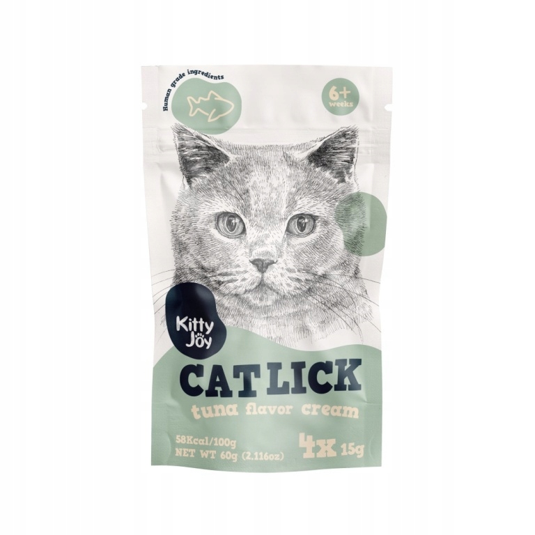 Kitty Joy Cat Lick Tuńczyk Cream 4x15g