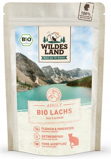 Mokra karma dla kota Wildes Land łosoś 85g