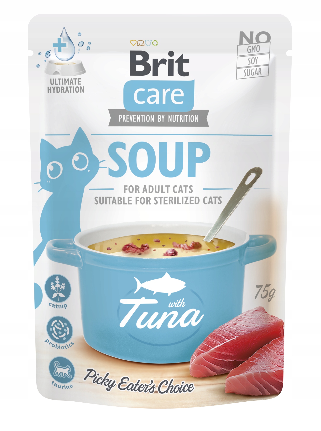 Mokra karma dla kota Brit Soup tuńczyk 75g