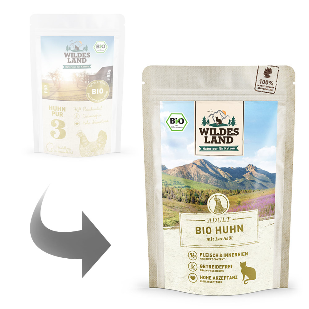 Mokra karma dla kota Wildes Land kurczak 85g