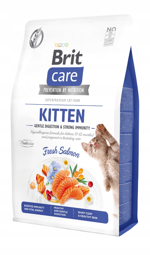 Sucha karma dla kociąt Brit Gentle Digestion&#038;Strong Immunity łosoś 2 kg