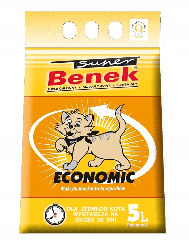 Żwirek bentonitowy Super Benek 5 l Economic