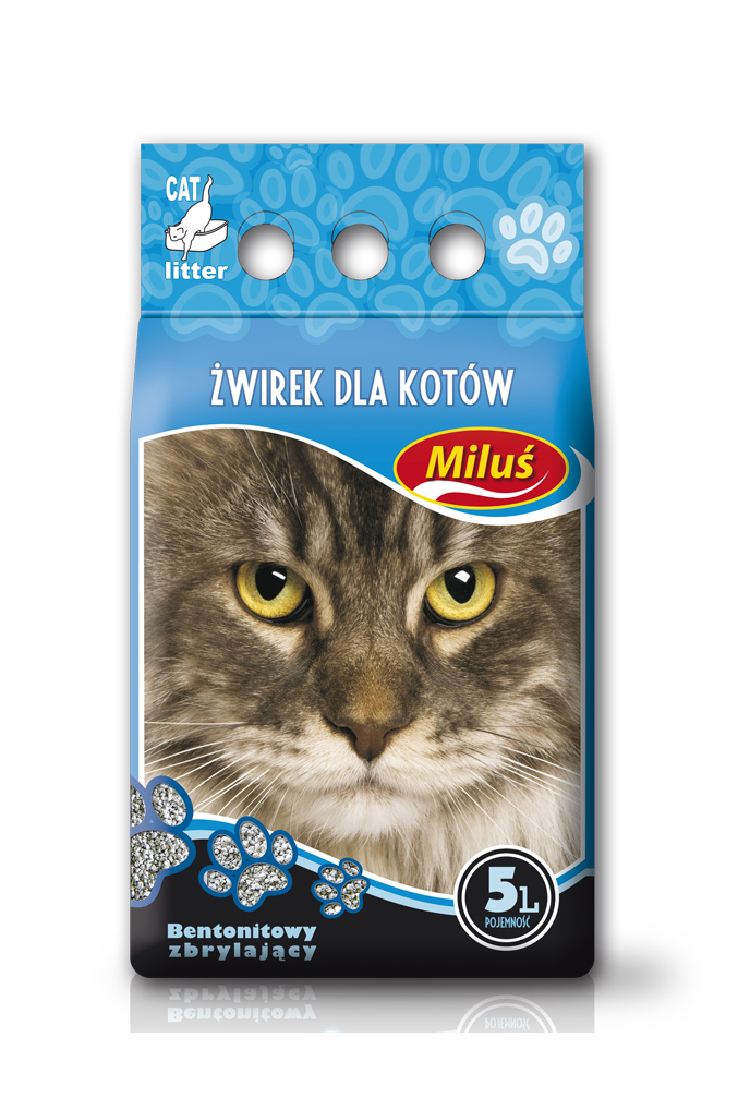 Żwirek bentonitowy Miluś 5 l Standard