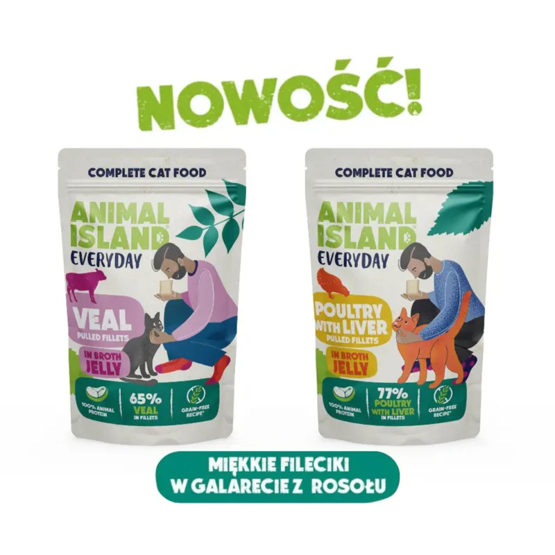 Animal Island Everyday &#8211; 4-pak 2x drób z wątróbką, 2x cielęcina