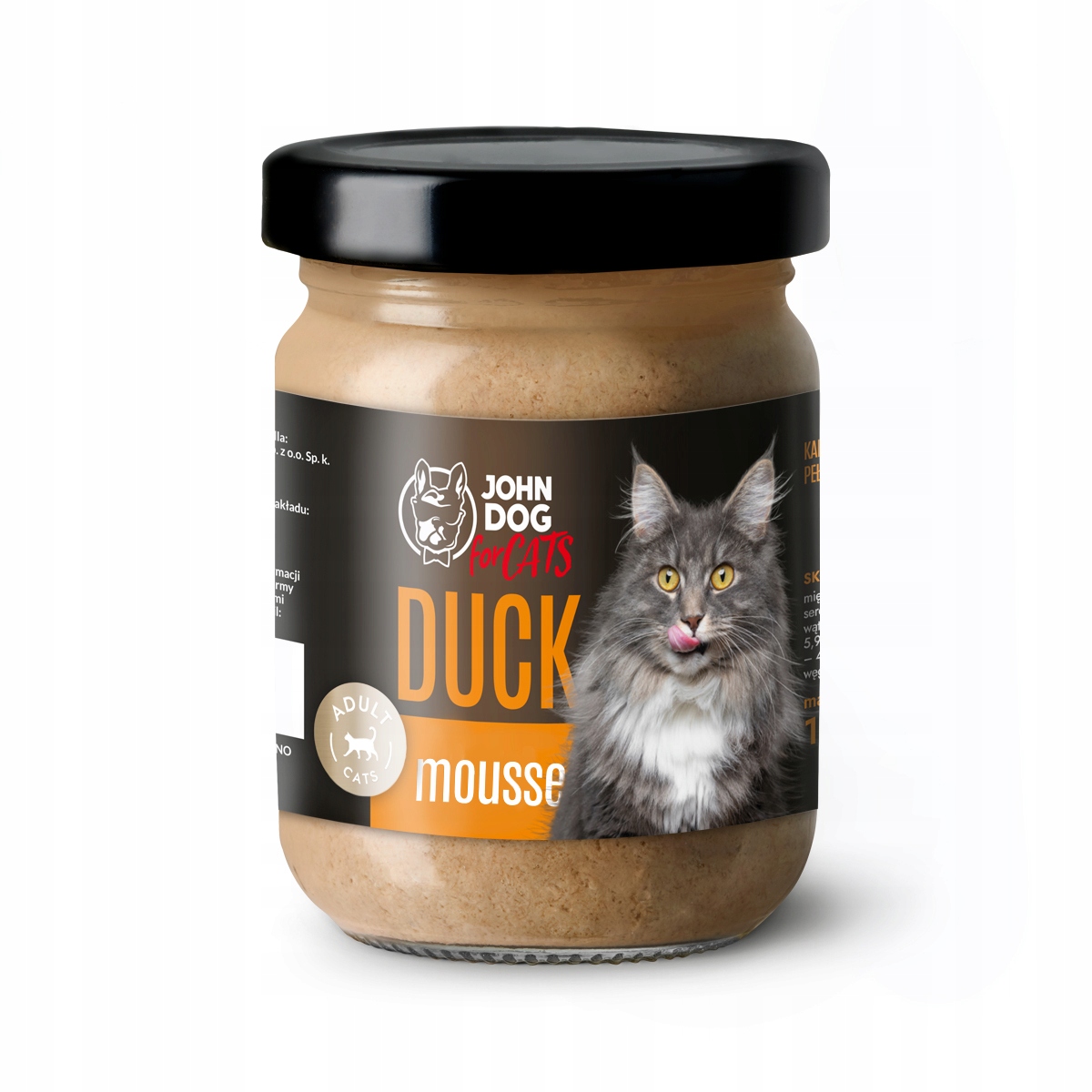 John Dog for Cats karma dla kota MUS kaczka 100 g