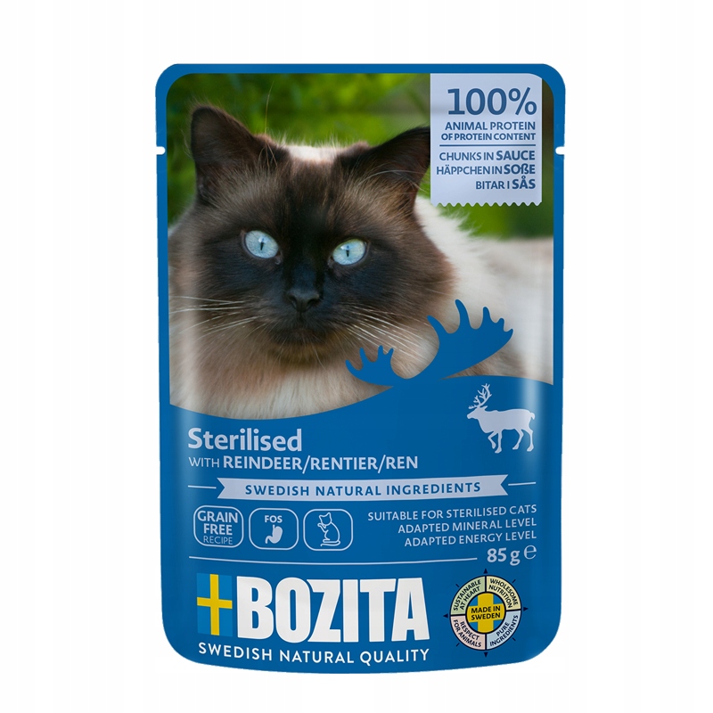 KARMA BOZITA STERILISED MULTIBOX INDYK I KURCZAK/RENIFER W SOSIE 12X85G