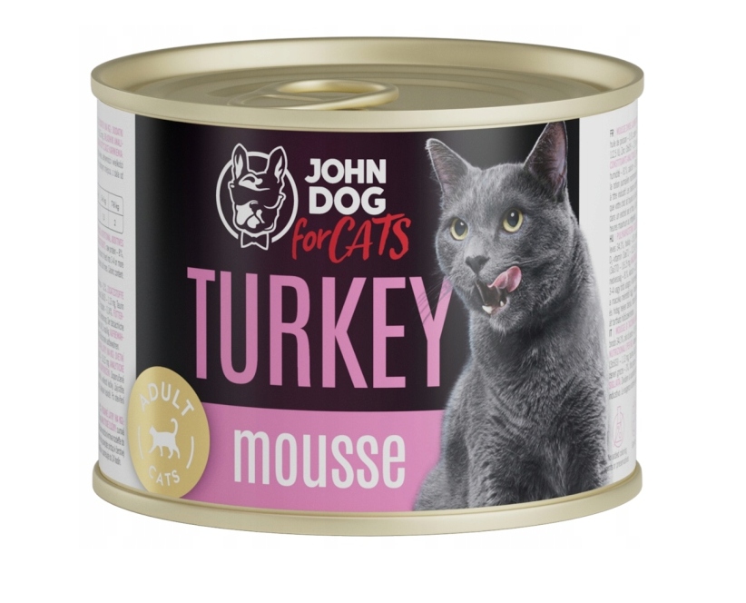 John Dog for Cats indyk mus 200g