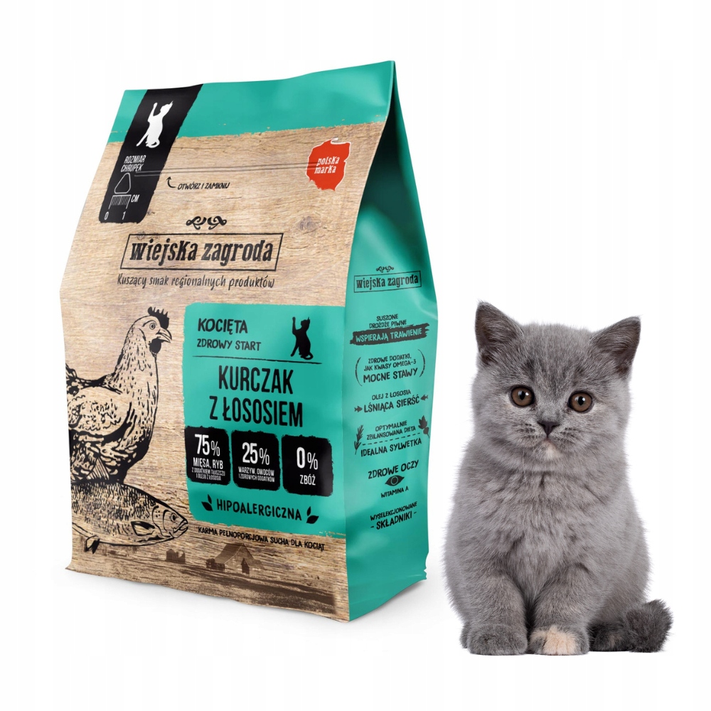 Wiejska Zagroda karma sucha łosoś 0,4 kg