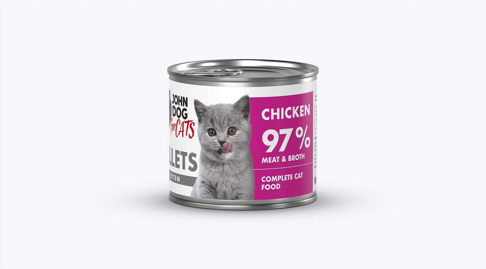 John Dog For Cats Filety z Kurczak Dla Kociąt 140g