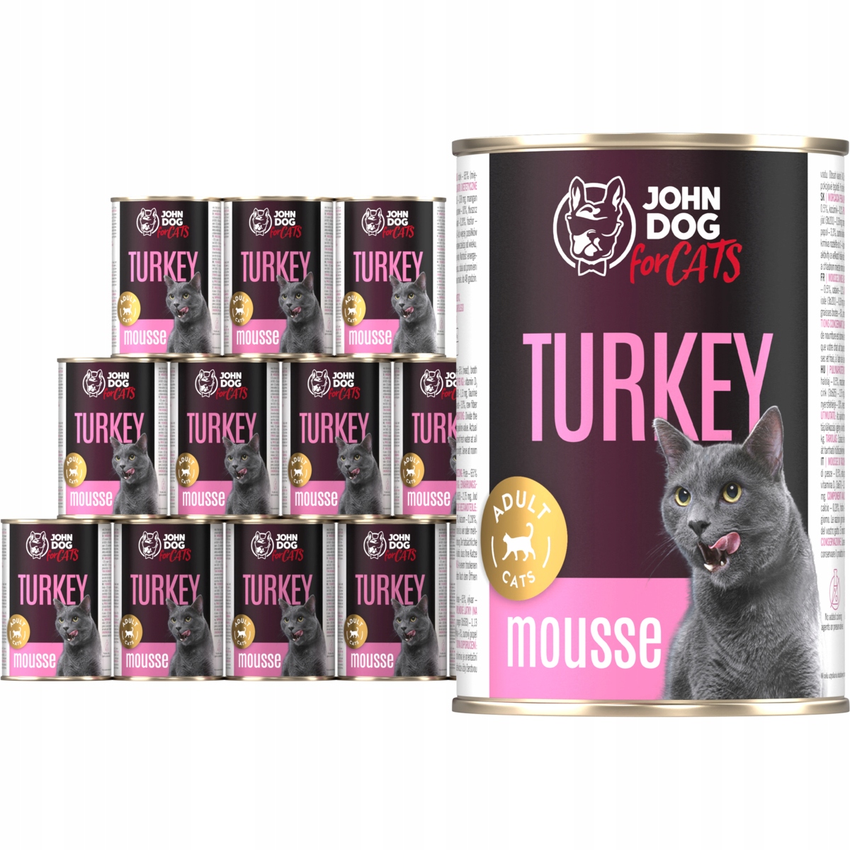 John Dog for Cats karma indyk mus 400g