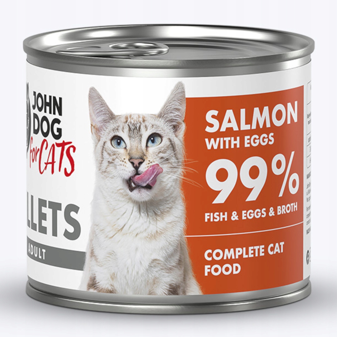 John Dog For Cats Fillets Łosoś z Jajkami 140g
