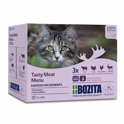 BOZITA MIĘSNE KAWAŁKI W SOSIE dla kota 12x85g