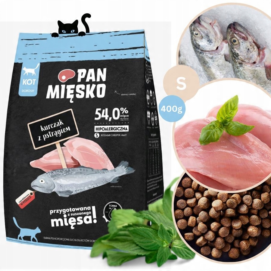 Pan Mięsko dla Kota Kurczak z Pstrągiem S 400g