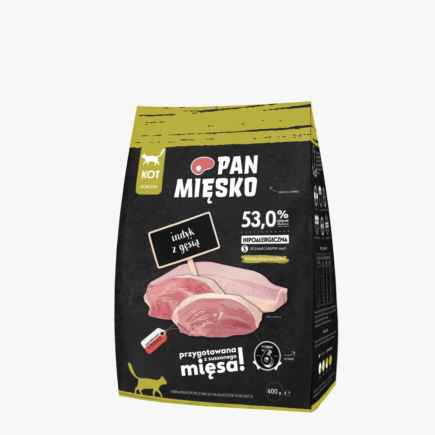 Pan Mięsko karma sucha indyk 400g