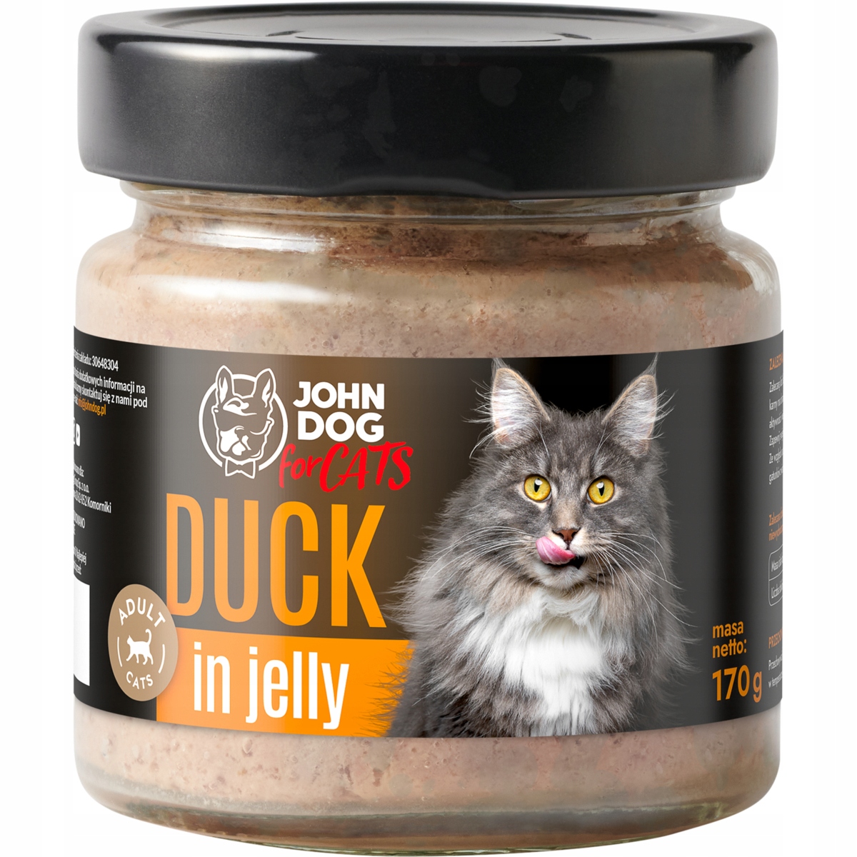 John Dog for Cats karma kot galaretka kaczka 170g
