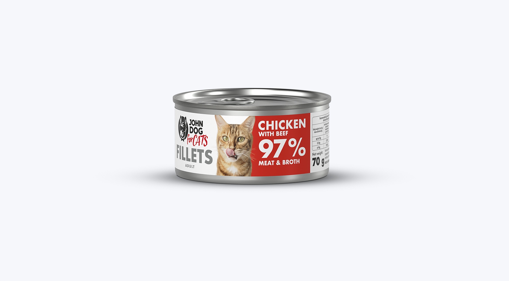 John Dog For Cats Filety Kurczak Z Wołowiną 70g