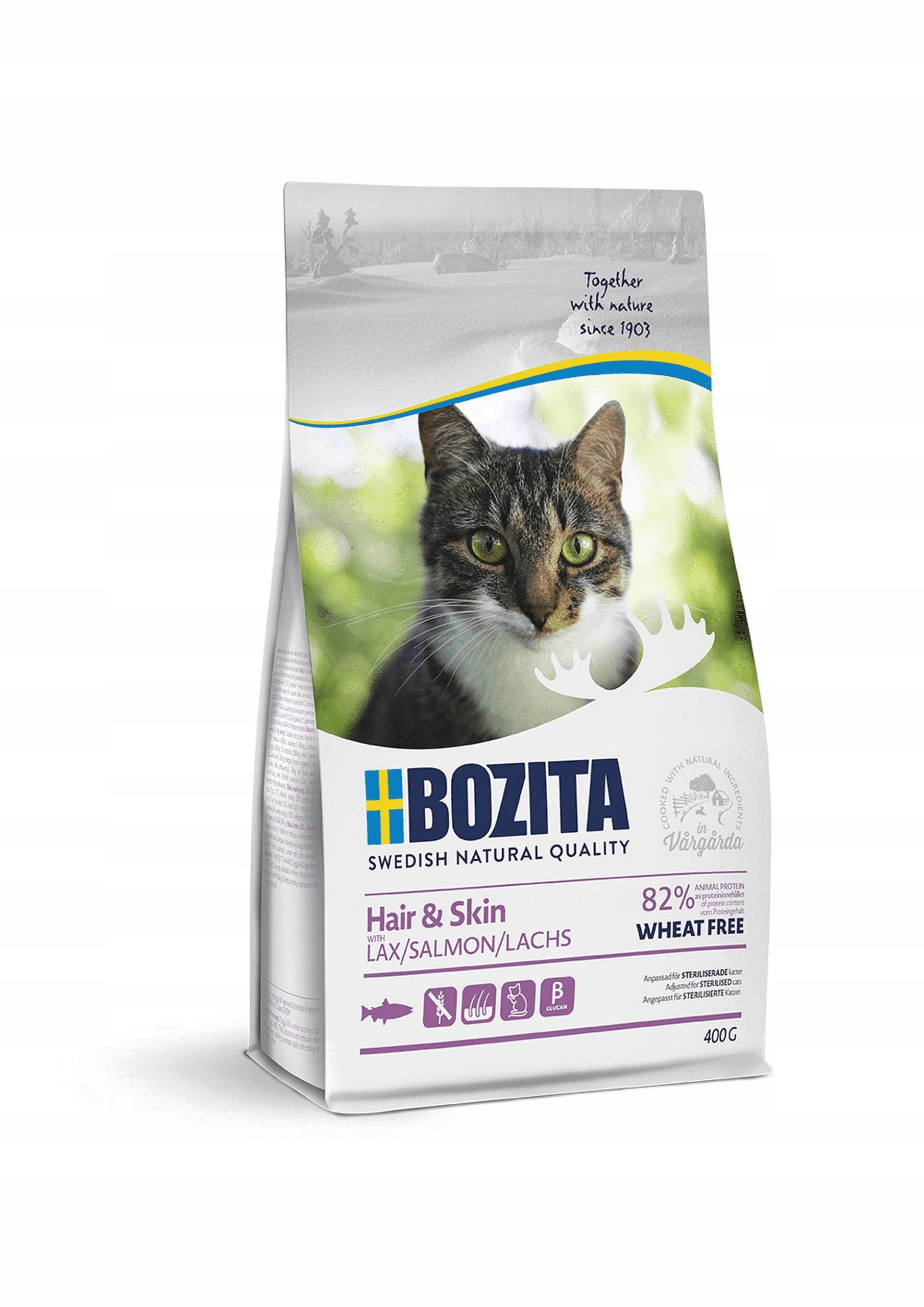 Bozita Hair &#038; Skin Wheat Free Salmon 400g