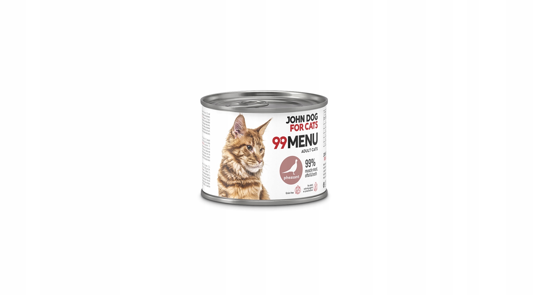 John Dog for Cats 99menu karma mokra bażant 200g